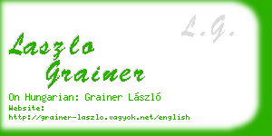laszlo grainer business card