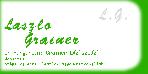 laszlo grainer business card